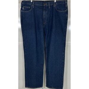 Carhartt Jeans Men's Size 44x32 Relaxed Fit Straight Leg Denim Blue